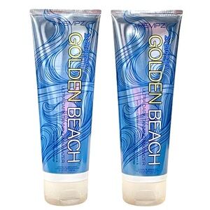HEMPZ GOLDEN BEACH ULTRA DARK TANNING MAXIMIZER TANNING LOTION Lot Of 2 New